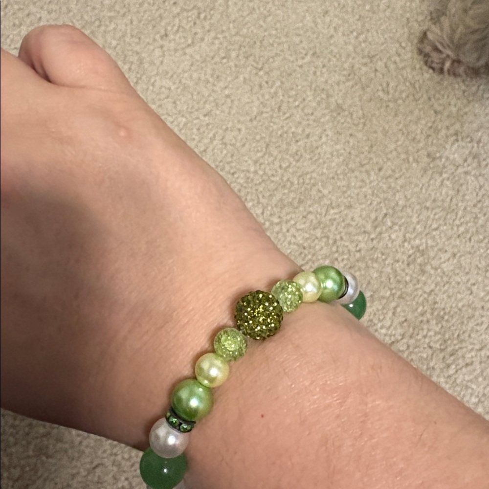 Handmade Beaded Dog Necklace and Matching Owner Bracelet Set - Picture 9 of 9